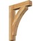 Ekena Millwork Thorton Block Rough Sawn Bracket, Western Red Cedar, 4"W x 22"D x 30"H BKT04X22X30THR05RWR - alternate 1